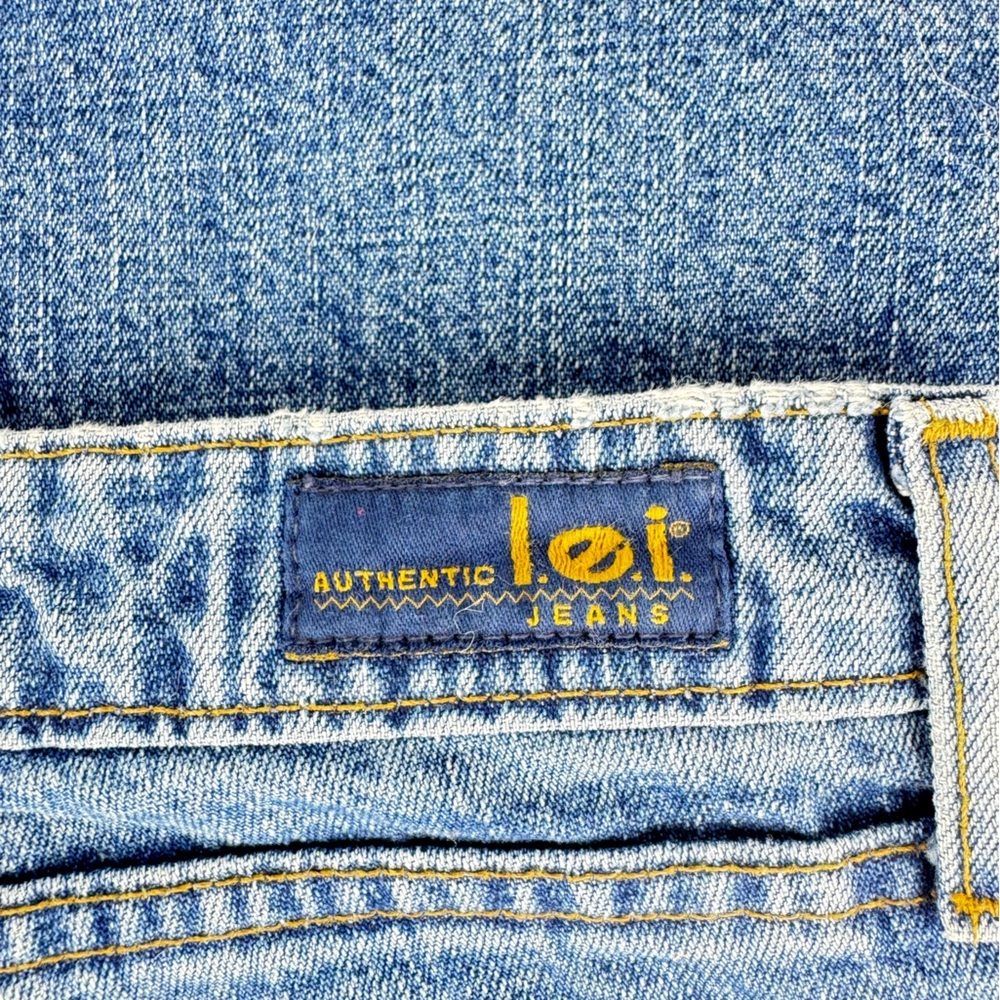 NWT Vintage 90’s LEI Women's Bootcut 100% Cotton Denim Jeans - Picture 9 of 10